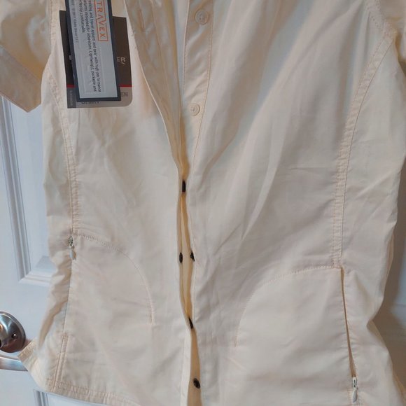 NWT Eddie Bauer Travex Haven Short Sleeve Cotton Blend Shirt - XS - Picture 7 of 11